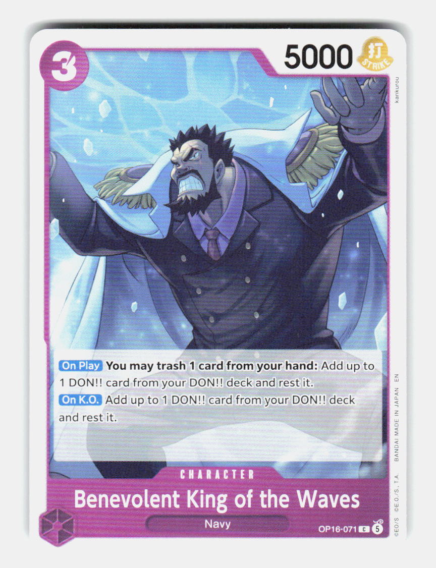 Benevolent King of the Waves OP16-071 Common The Time of Battle One Piece NM