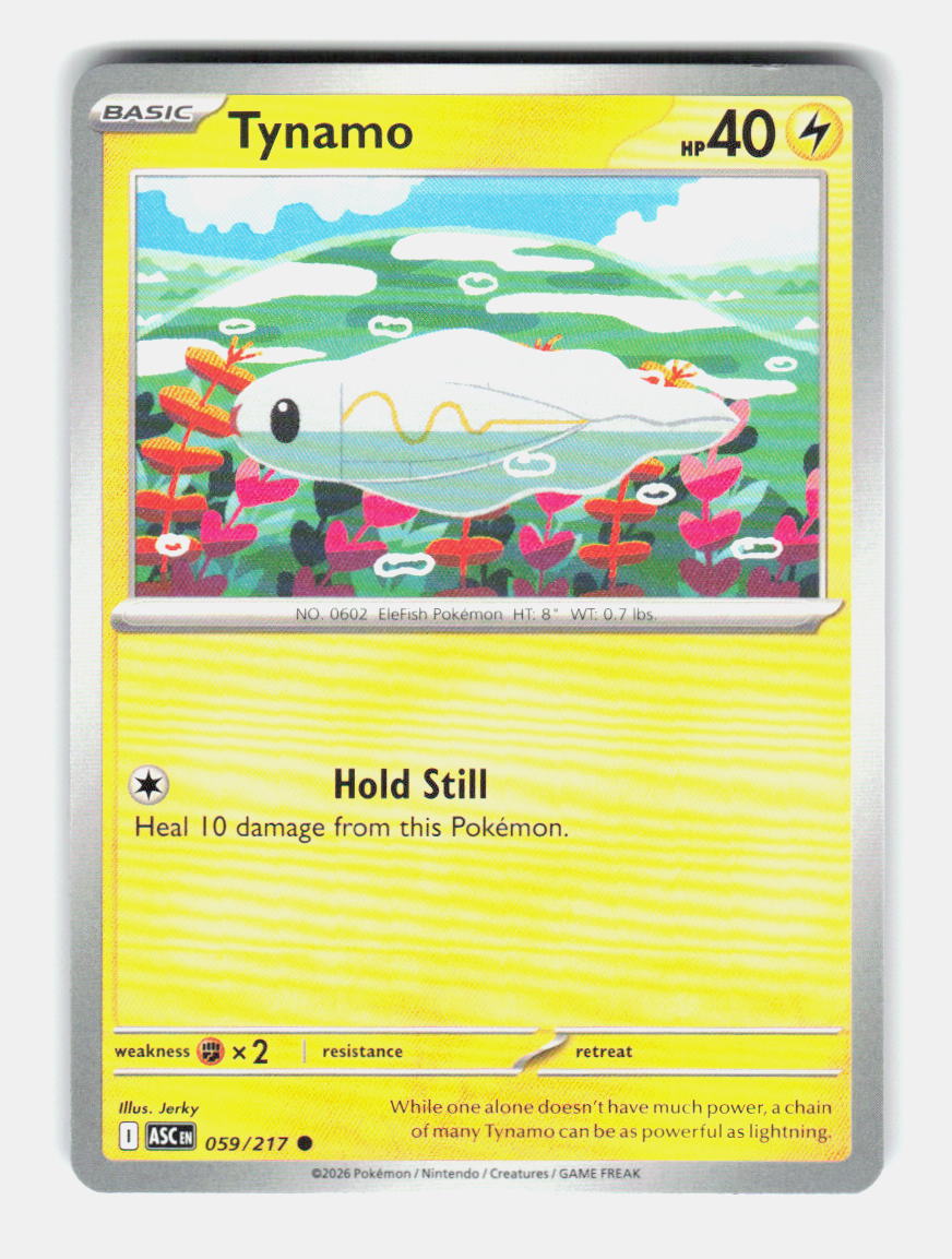 Tynamo 059/217 Common Ascended Heroes Pokemon Near Mint