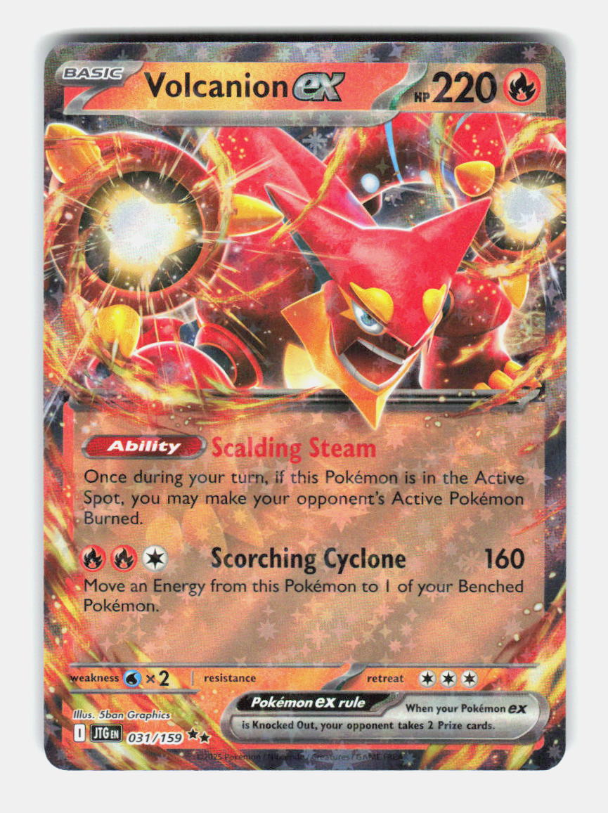 Volcanion ex 031/159 Double Rare Journey Together Pokemon Holo Near Mint