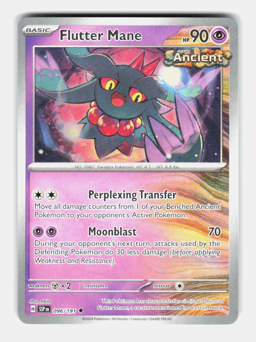 Flutter Mane 096/191 Uncommon Surging Sparks Pokemon Near Mint