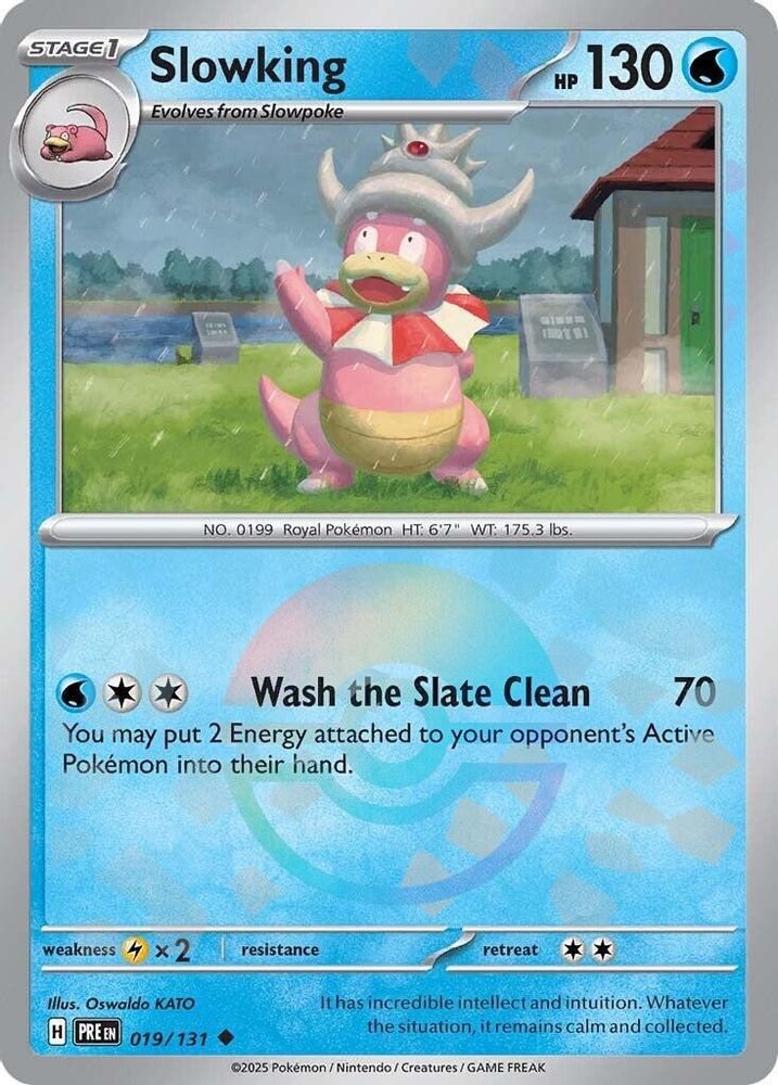 Slowking (Poke Ball Pattern) 019/131 Holo Prismatic Evolutions Pokemon NM