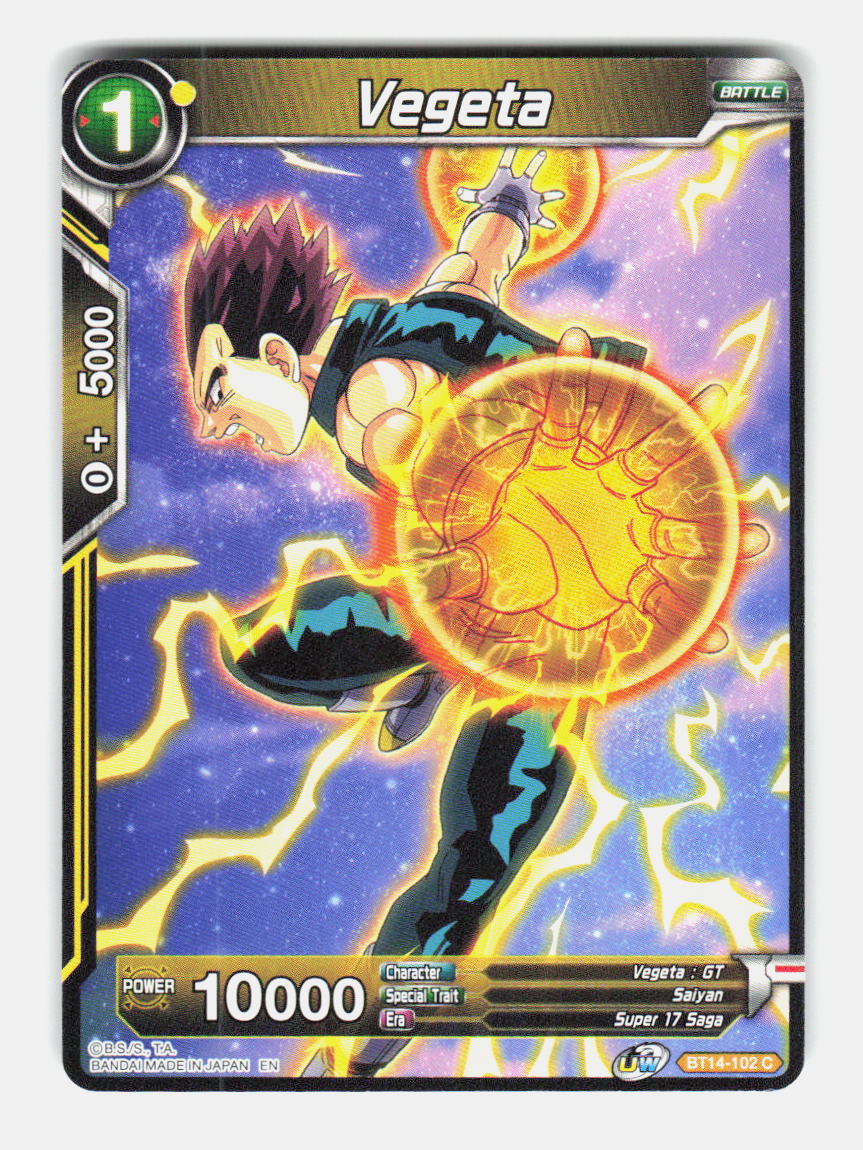 Vegeta (BT14-102) BT14-102 Common Cross Spirits Dragon Ball Super Near Mint