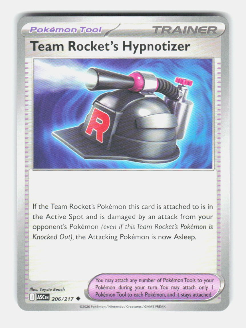 Team Rocket's Hypnotizer 206/217 Uncommon Ascended Heroes Pokemon Near Mint