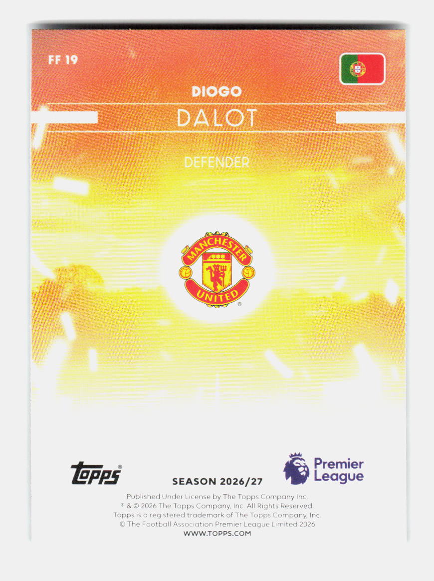 Diogo Dalot - (FF 19) 2026/27 TOPPS CHROME FLAGSHIP PREMIER LEAGUE