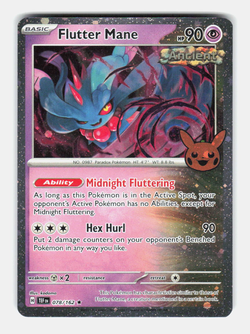 Flutter Mane (Cosmos Holo) 078/162 Trick or Trade BOOster 2024 Pokemon NM