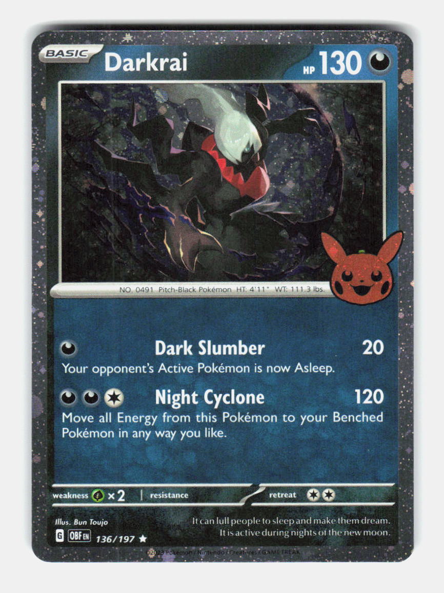 Darkrai (Cosmos Holo) 136/197 Rare Miscellaneous Cards & Products Pokemon NM