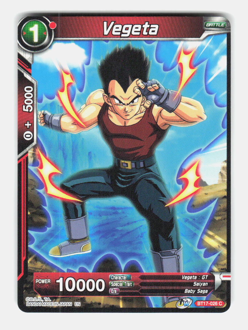 Vegeta BT17-026 Common Ultimate Squad Dragon Ball Super Near Mint
