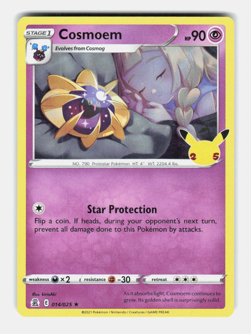 Cosmoem 014/025 Rare Celebrations Pokemon Holo Near Mint