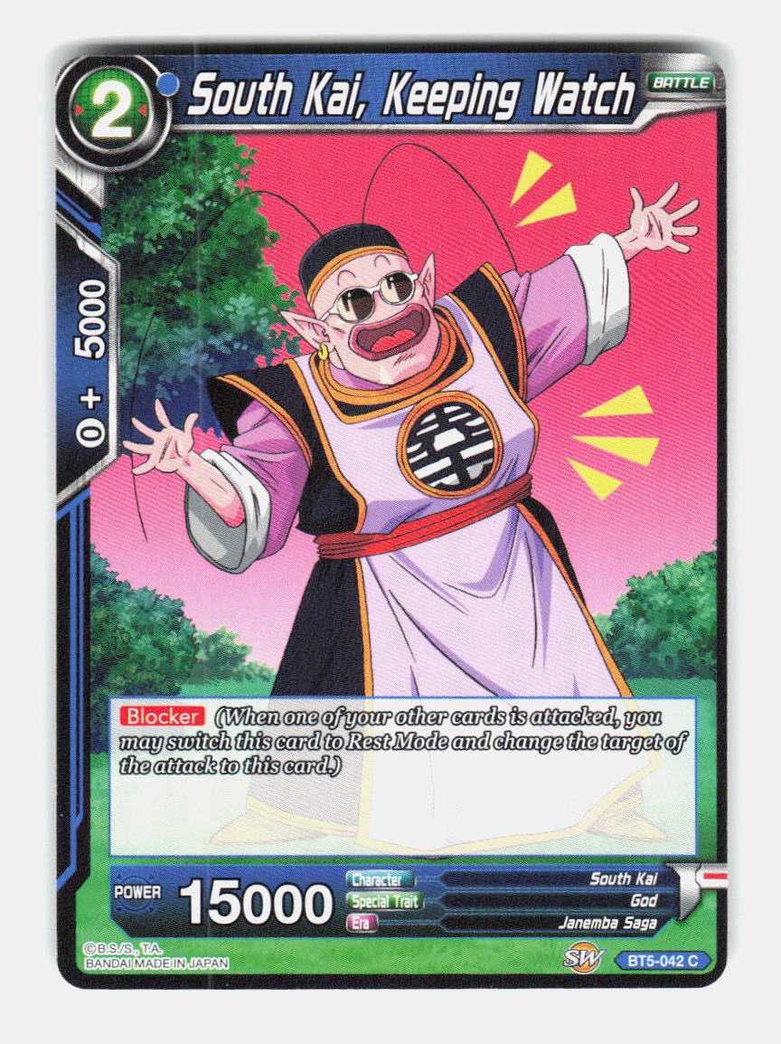 South Kai, Keeping Watch BT5-042 Common Miraculous Revival Dragon Ball Super NM