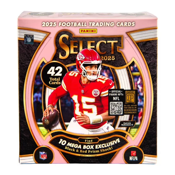 2025 Panini Select Football Trading Cards Mega Box