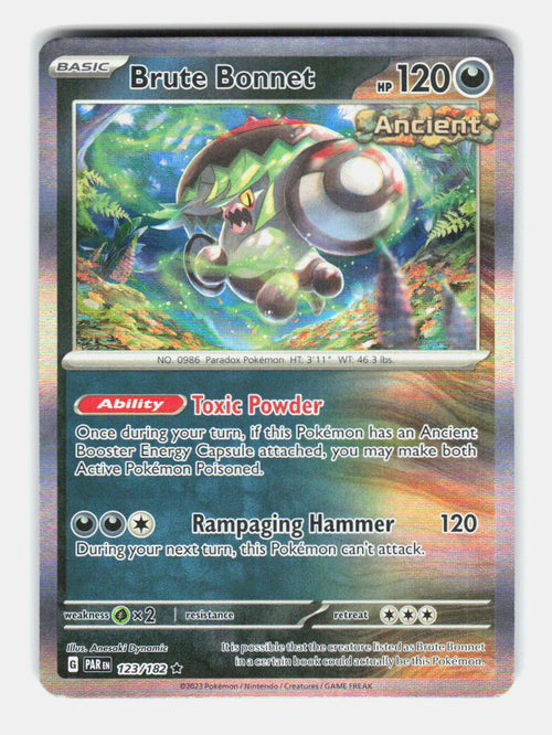 Brute Bonnet (Cosmos Holo) 123/182 Miscellaneous Cards & Products Pokemon NM