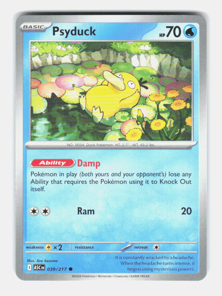 Psyduck 039/217 Common Ascended Heroes Pokemon Near Mint