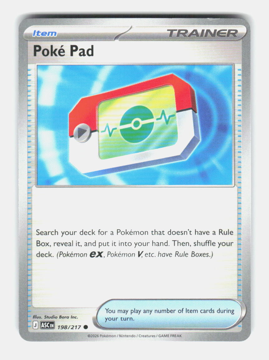 Poke Pad 198/217 Common Ascended Heroes Pokemon Near Mint