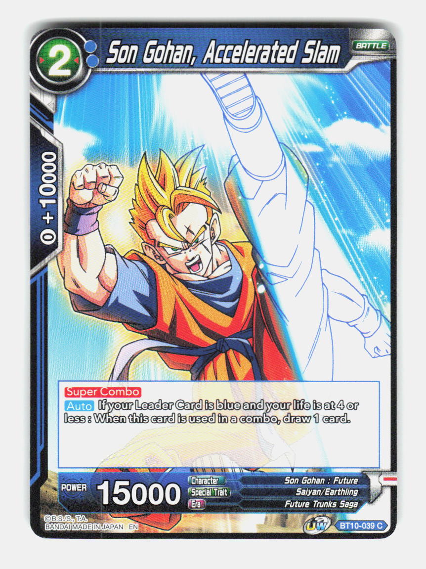 Son Gohan, Accelerated Slam BT10-039 Rise of the Unison Warrior NM