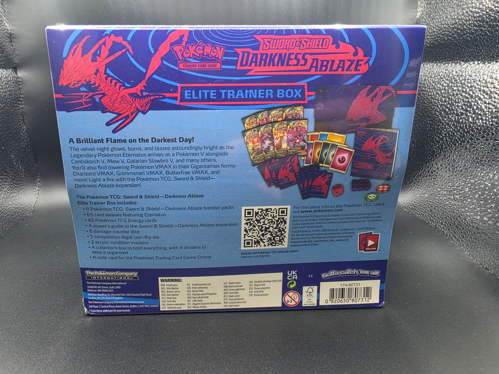 Ablaze Elite Trainer Box
Darkness Ablaze Elite Trainer Box - SWSH03: Darkness Ablaze (SWSH03)