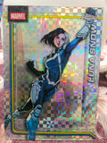 Luna Snow #132 (X-Fractor Parallel) from the 2026 Topps Chrome Marvel Comics