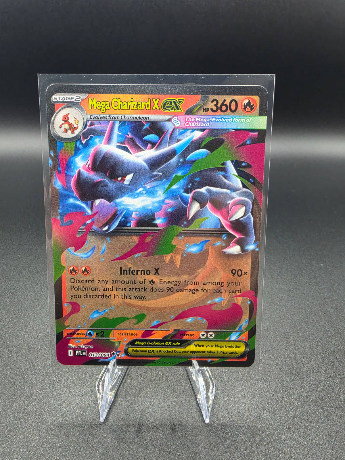 Mega Charizard X ex - 013/094 ME: Phantasmal Flames