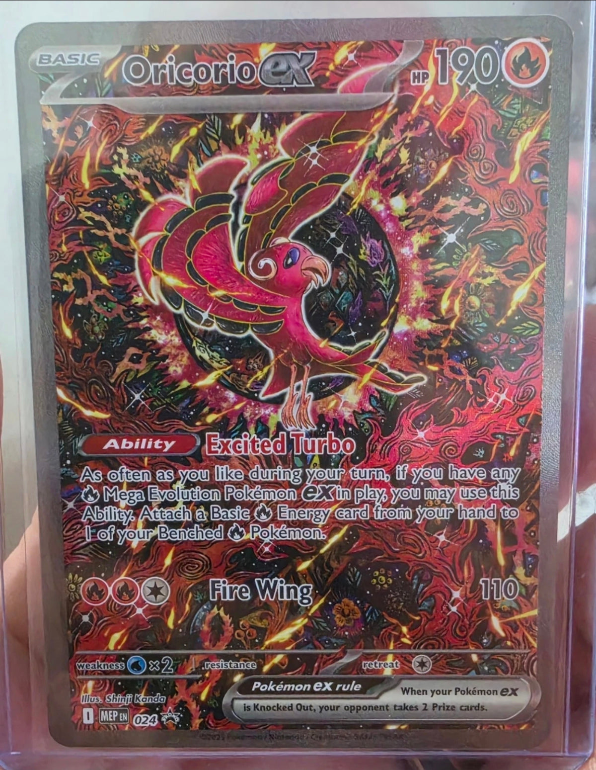 Oricorio ex 024 Me: Mega Evolution Promo Holo