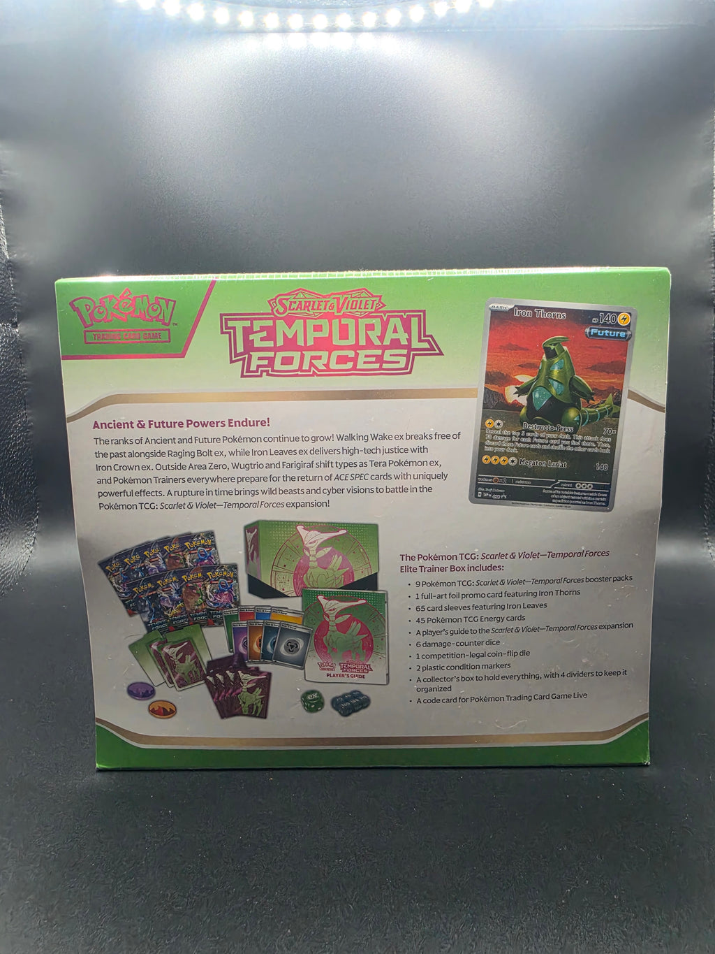 Temporal Forces Elite Trainer Box [Iron Leaves ex] - SV05: Temporal Forces (TEF)