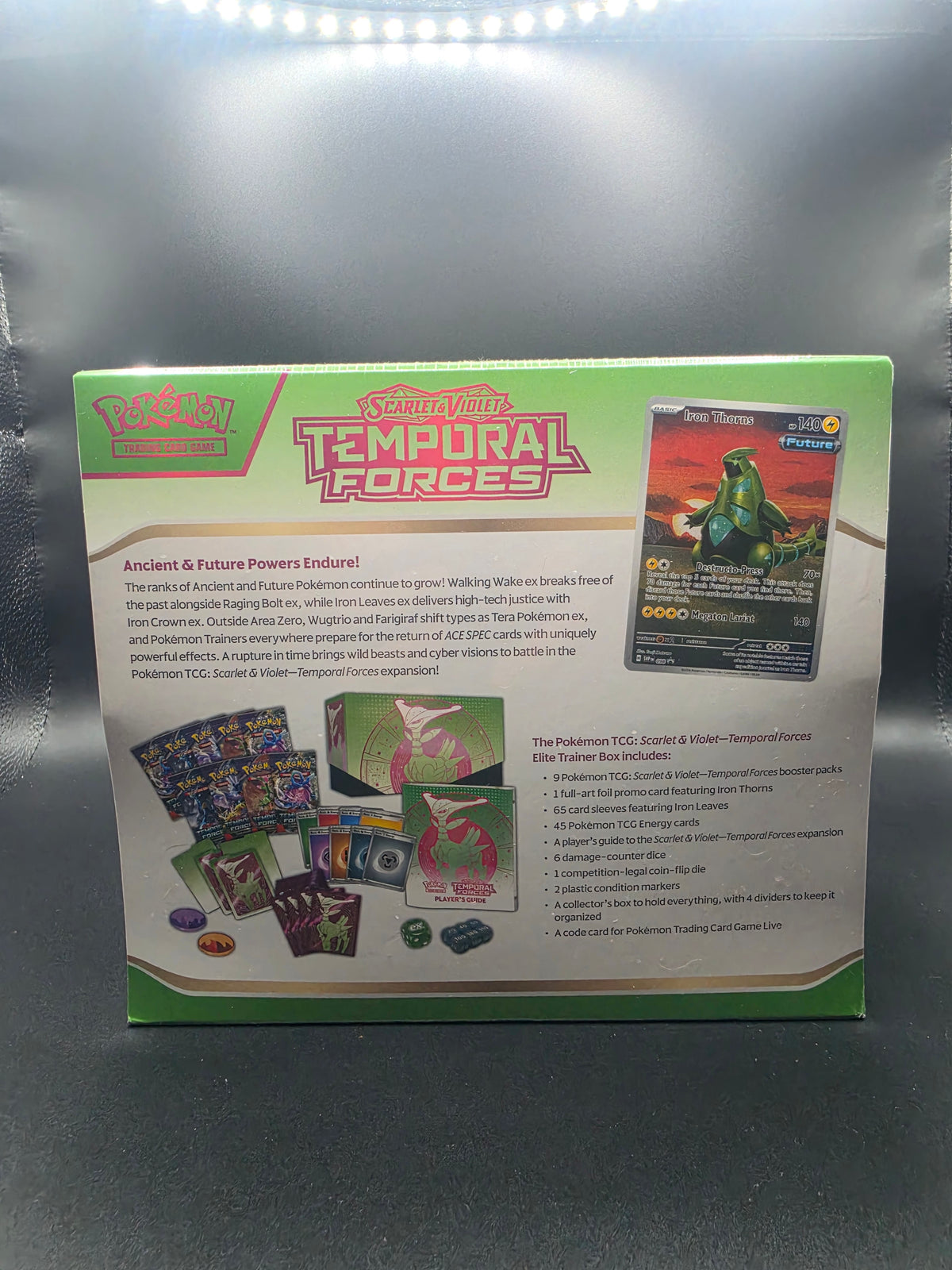 Temporal Forces Elite Trainer Box [Iron Leaves ex] - SV05: Temporal Forces (TEF)