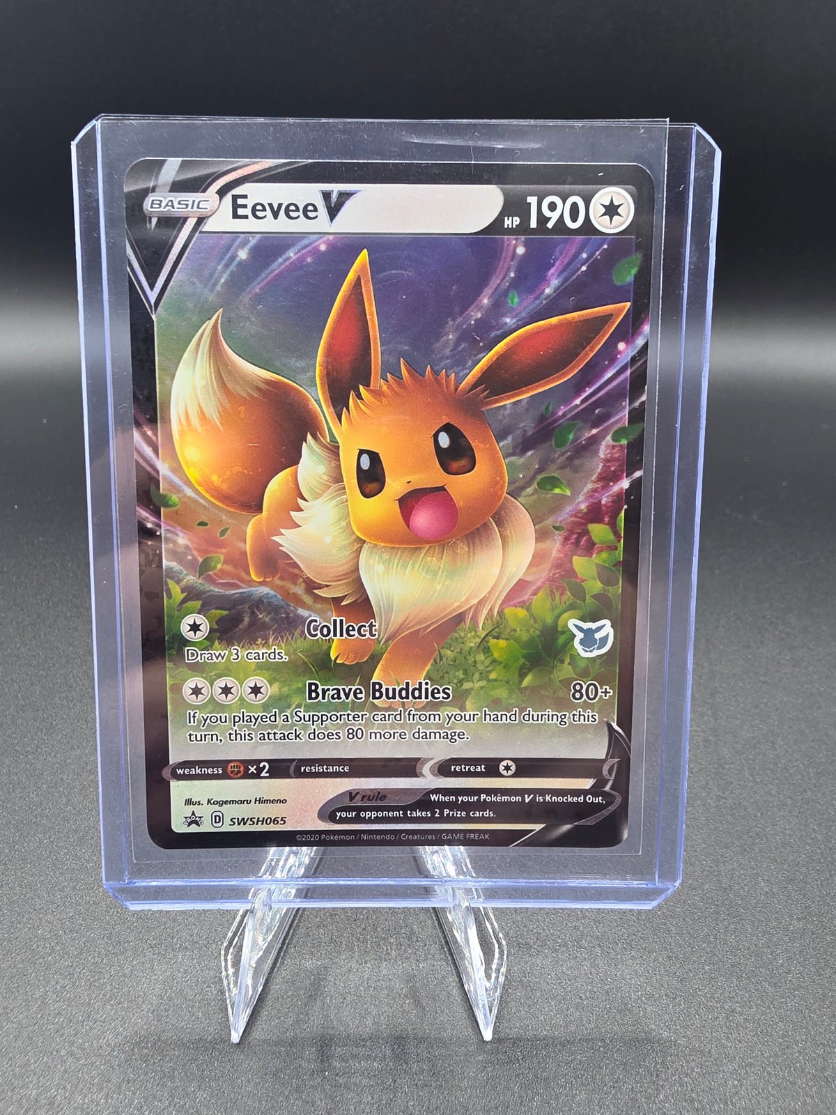 Eevee V - SWSH065 (Eevee Stamped) - Battle Academy 2022